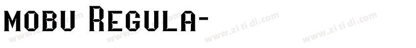 mobu Regula字体转换
